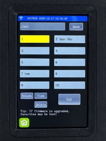 Giao diện vị tr&iacute; lưu file