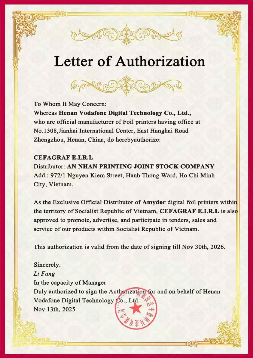 C&ocirc;ng ty An Nh&acirc;n nh&agrave; ph&acirc;n phối ch&iacute;nh thức m&aacute;y &eacute;p nhũ Amydor tại Việt Nam